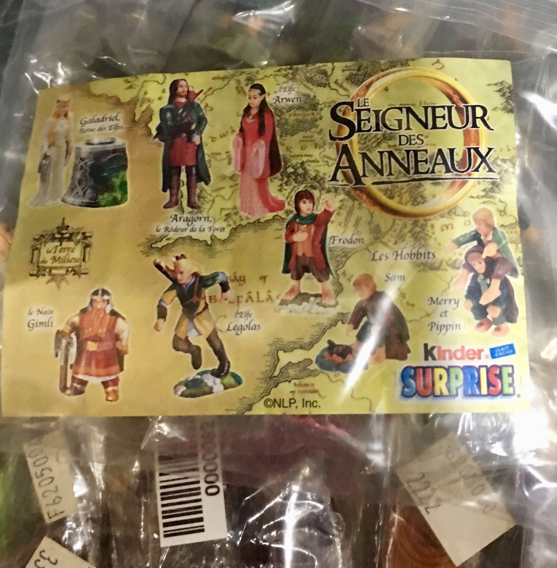 Lord of the Rings Kinder Bueno French Edition Hobbies Toys