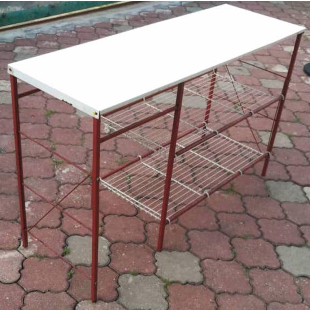 Meja Dapur Besi Steel Kitchen Table * L42 B, Furniture & Home Living