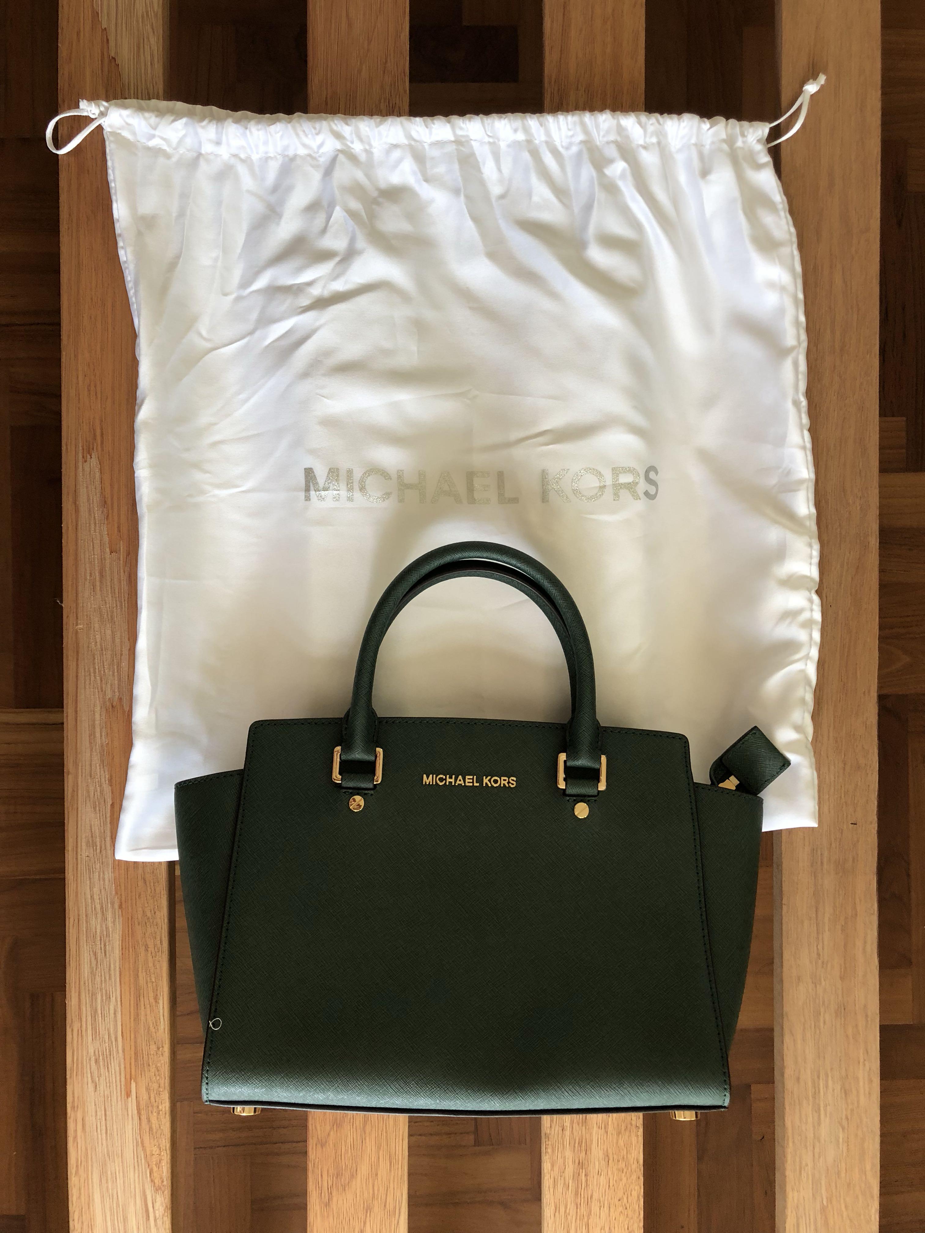 Army green sales michael kors bag