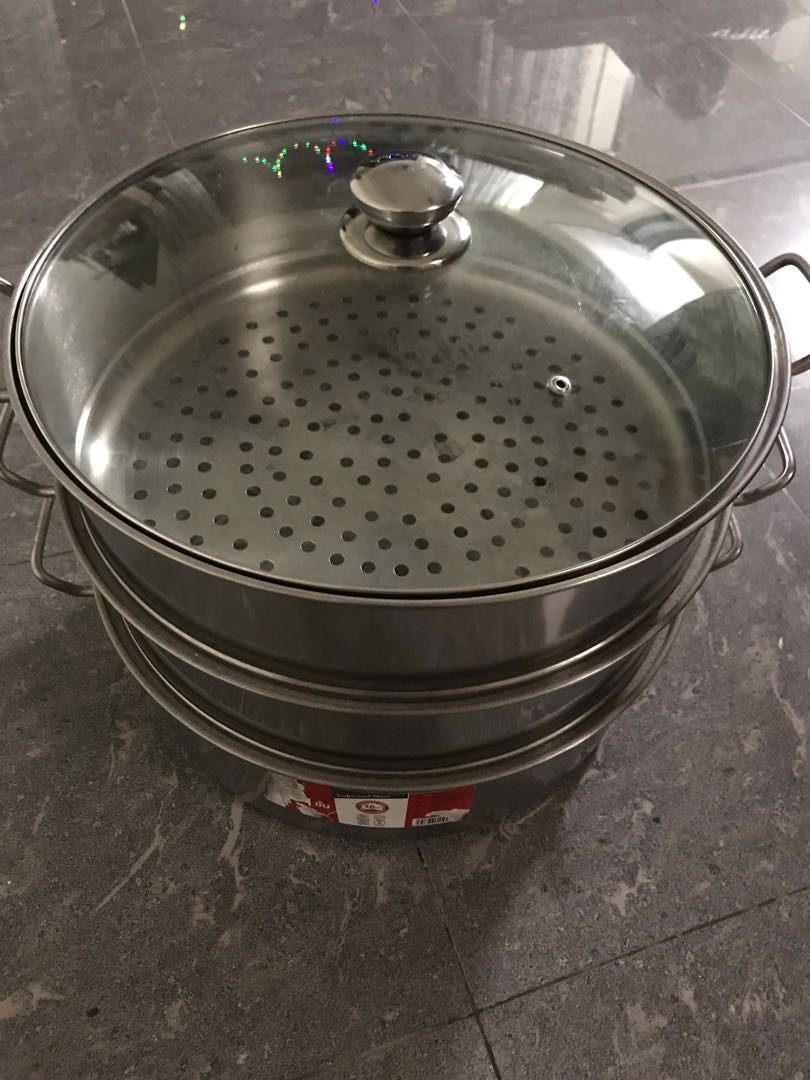 Periuk Kukus Stainless Steel Furniture Home Living Kitchenware Tableware Food Organisation Storage On Carousell