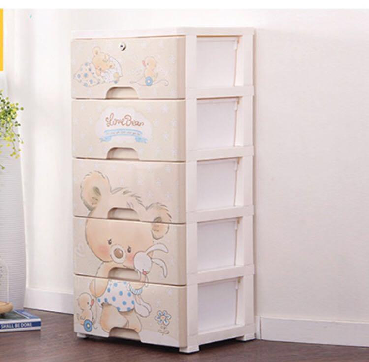 Plastic Drawer Storage Cabinet Shelving Rack Containers Furniture