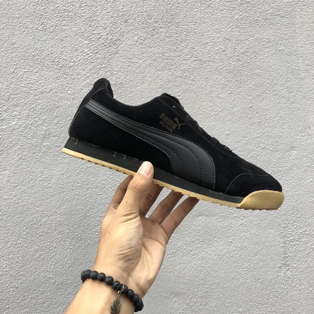 puma roma black and gold