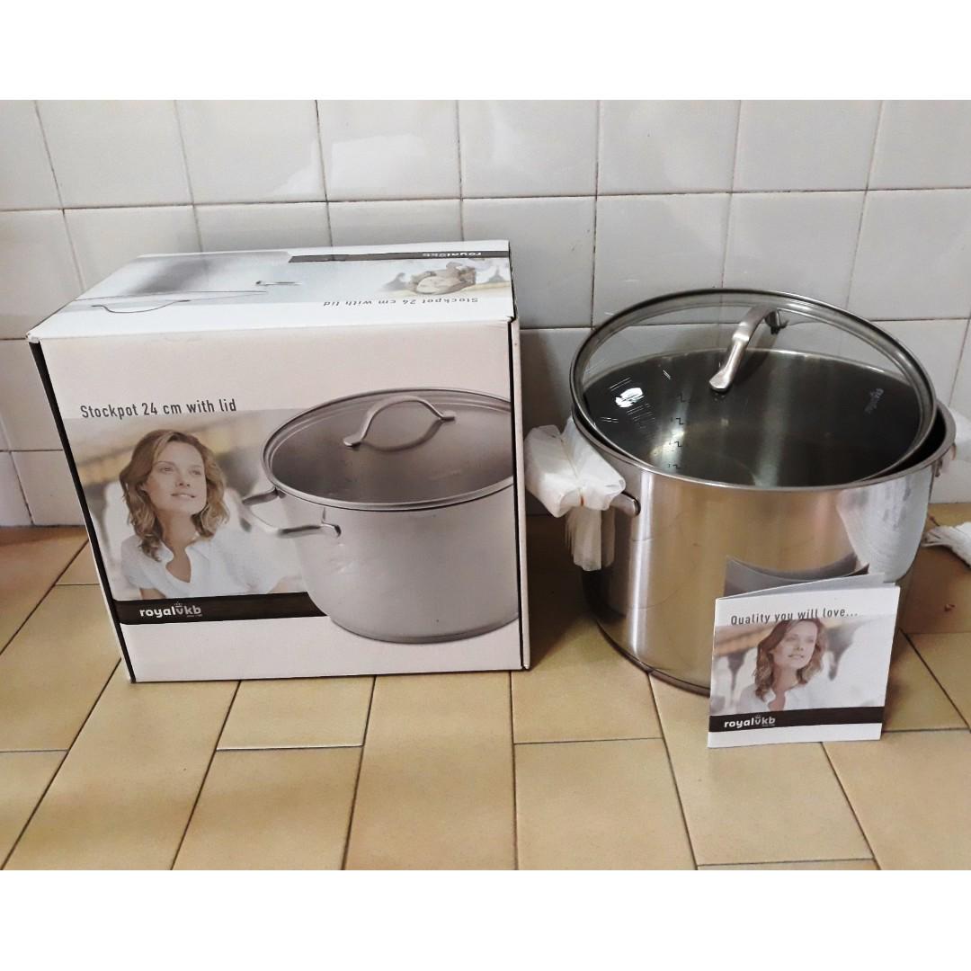 Royal Vkb Stockpot 24cm With Lid Home Appliances Kitchenware On Carousell