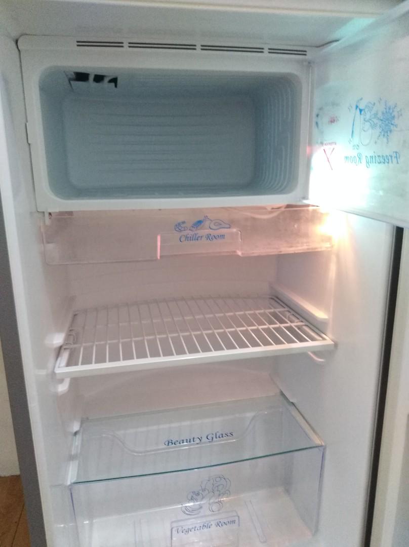 Sale Almost Brand New Sanyo Now Haier 5 Cu Ft Slim Beauty Refrigerator Tv Home Appliances Kitchen Appliances Refrigerators And Freezers On Carousell