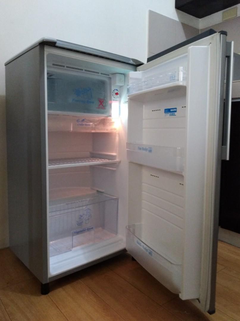 Sale Almost Brand New Sanyo Now Haier 5 Cu Ft Slim Beauty Refrigerator Tv Home Appliances Kitchen Appliances Refrigerators And Freezers On Carousell