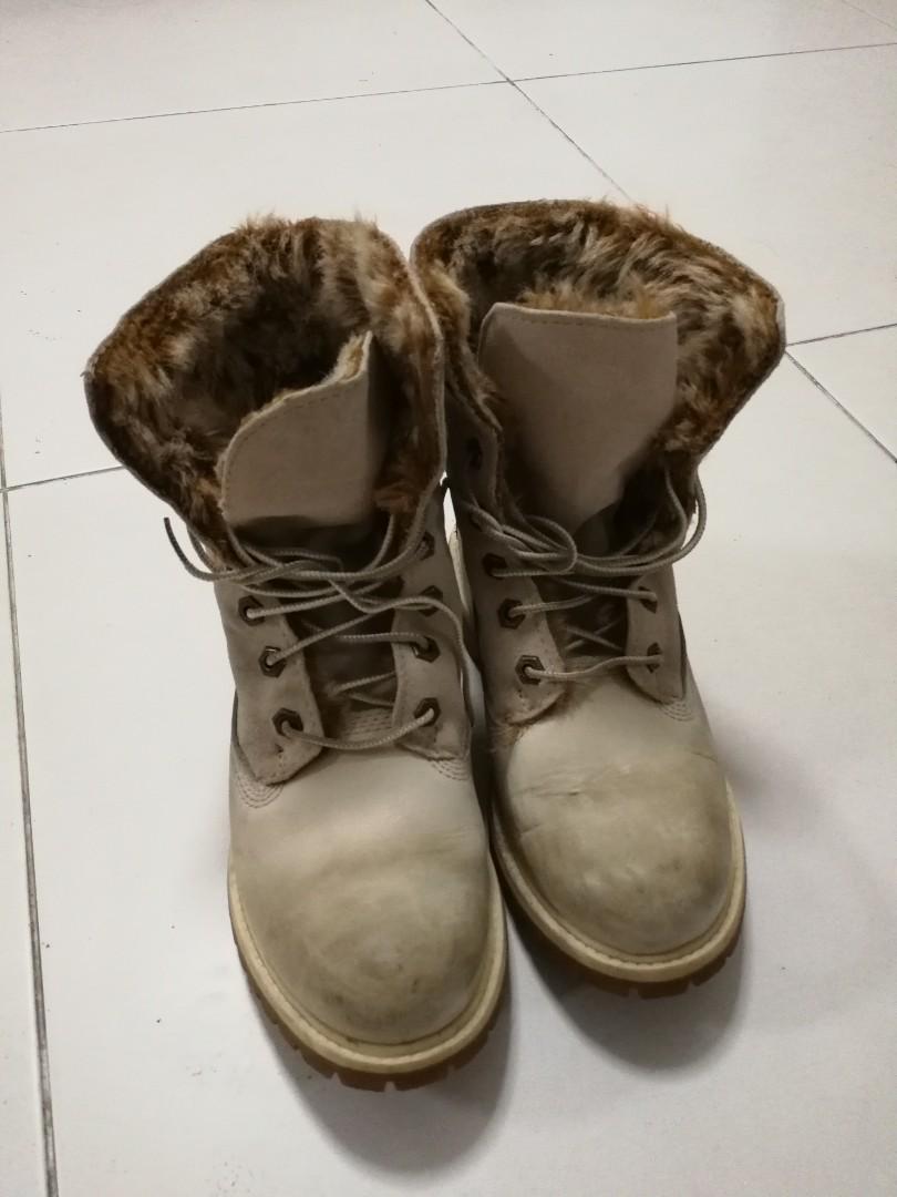 fur timberlands womens