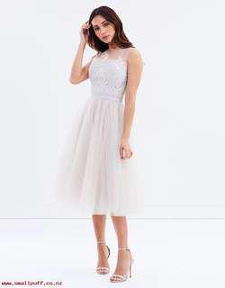BNWT ASOS Chi Chi Cynthia Grey Dress (ROM Dress)