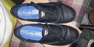 RUSH! Authentic Keds black leather shoes