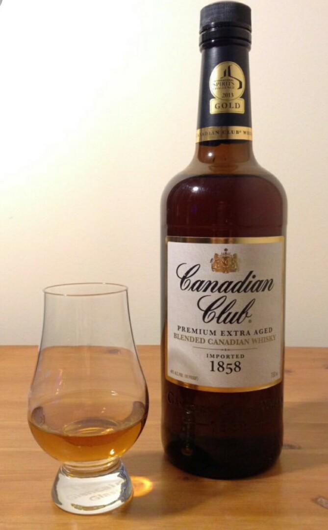 1L Canadian Club Premium Extra Aged Blended Canadian Whisky, Food & Drinks,  Alcoholic Beverages on Carousell