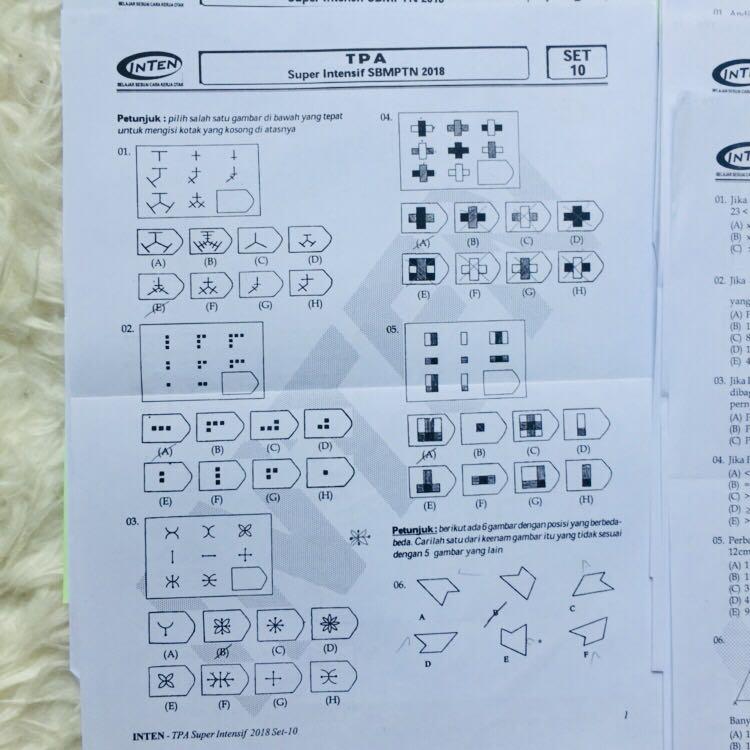 450 Soal Tpa Untuk Sbmptn Simak Ui Utul Ugm 2018 Buku Alat Tulis Buku Pelajaran Di Carousell