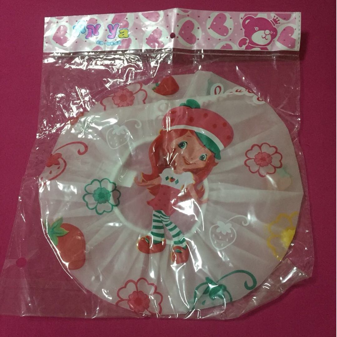 strawberry shower cap