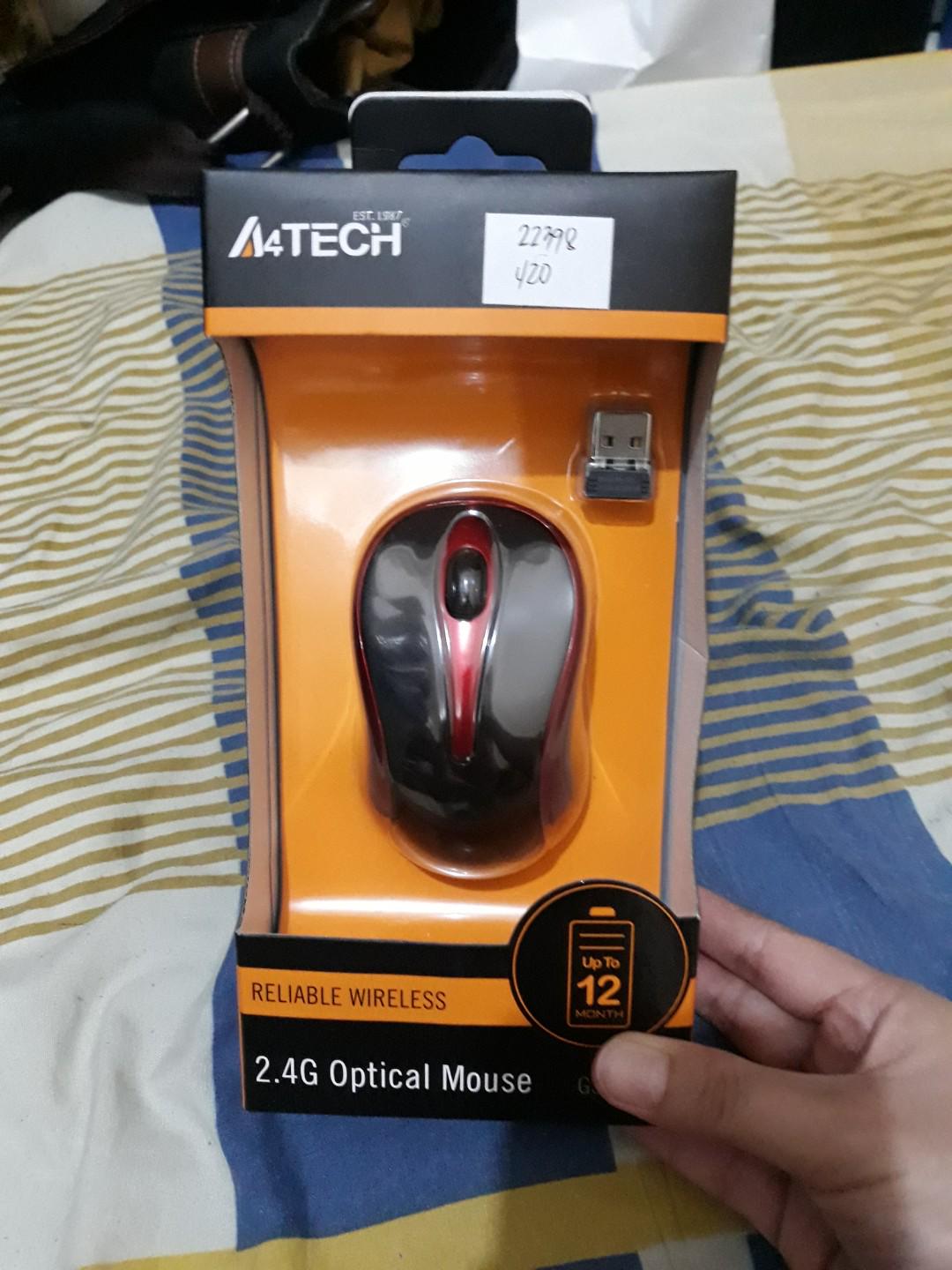 A4TECH Wireless Mouse, Computers & Tech, Parts & Accessories, Computer ...