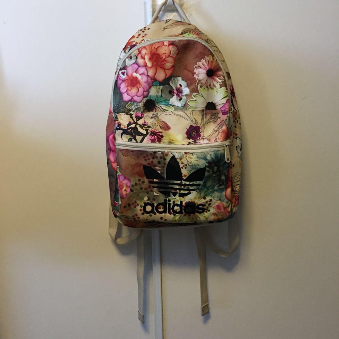 Adidas floral rucksack cheap
