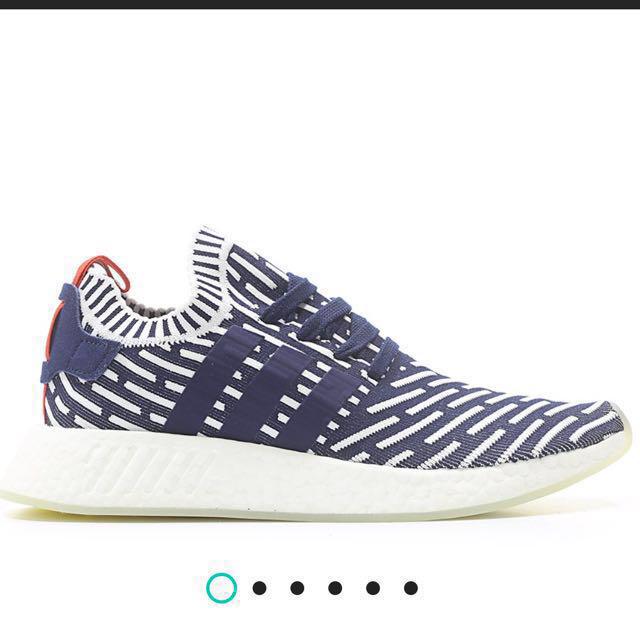 ADIDAS ORIGINALS NMD R2 PK PRIMEKNIT RUNNER BOOST (BLUE / WHITE / RED),  Men's Fashion, Footwear, Sneakers on Carousell