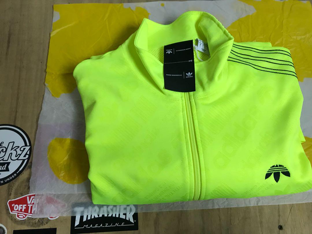 adidas neon green jacket
