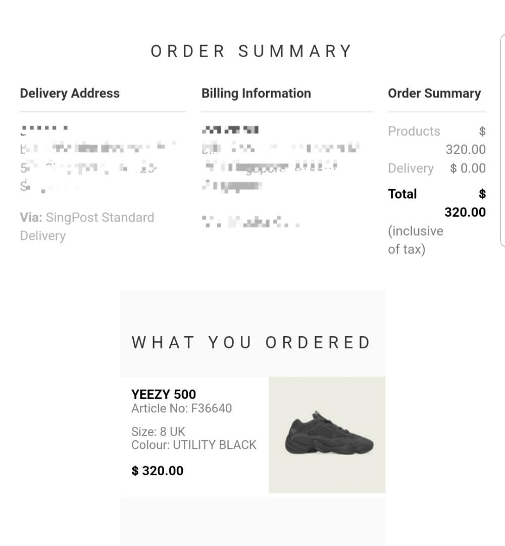 retail for yeezy 500