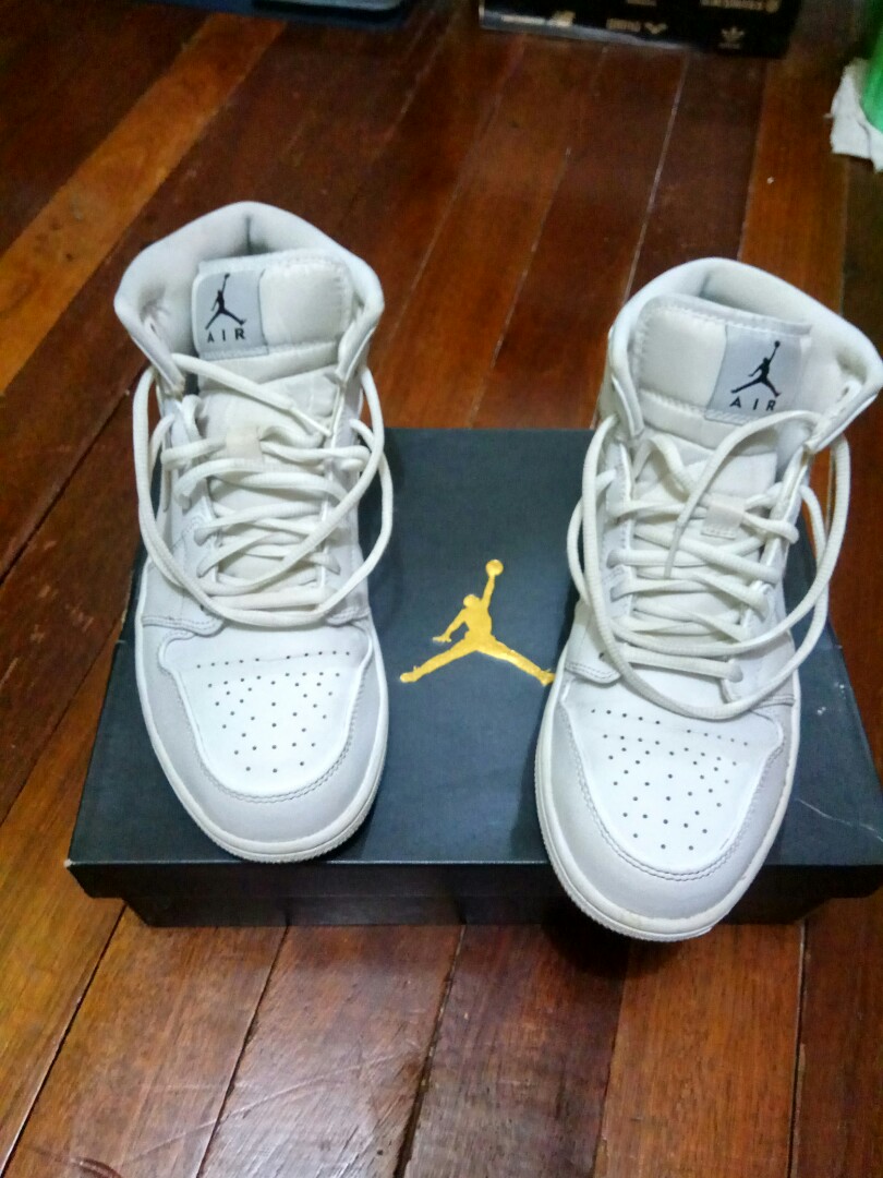 mens air jordan 1 white
