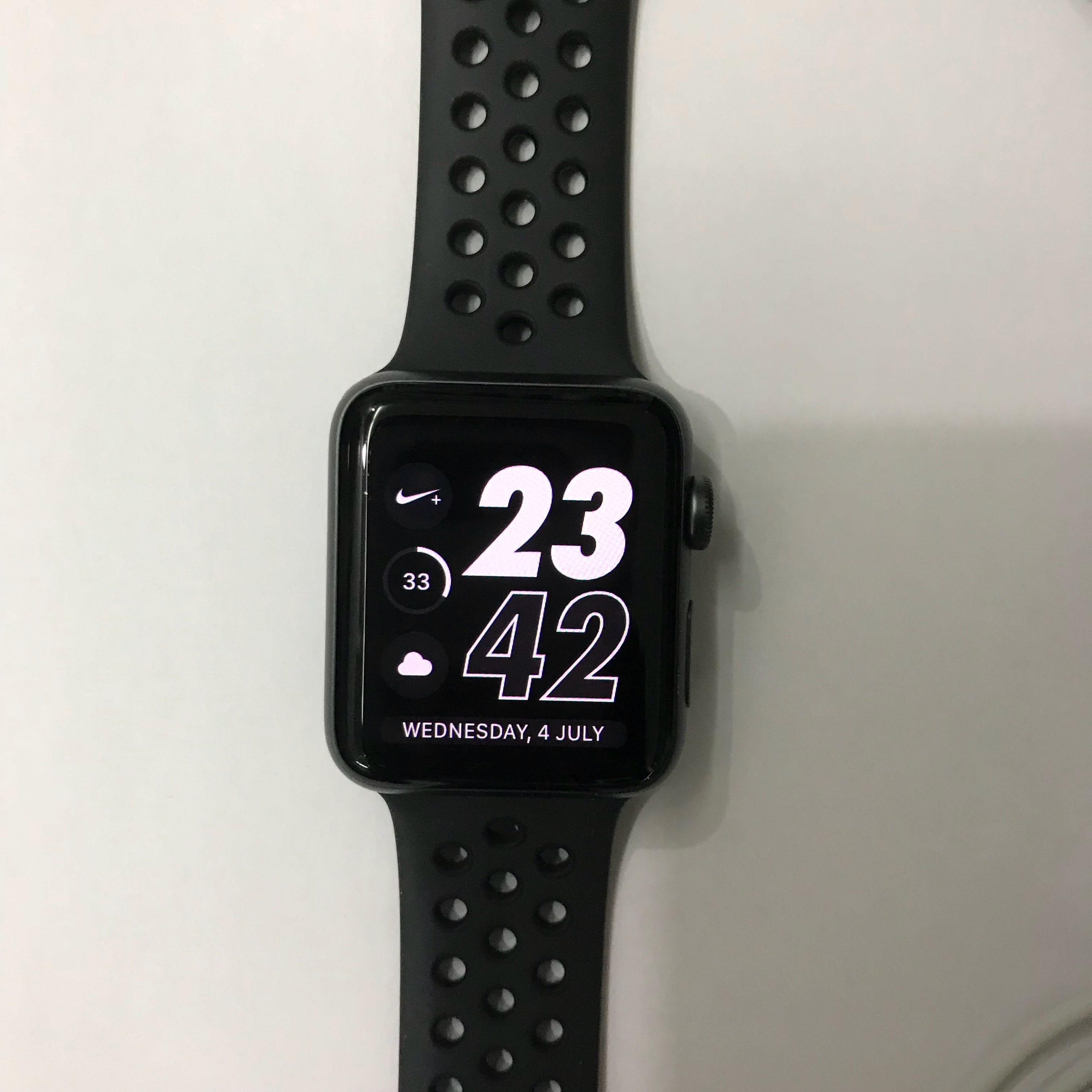 Apple Watch Series 3 Nike + 42mm Cellular + GPS, Mobile Phones \u0026 Gadgets,  Wearables \u0026 Smart Watches on Carousell
