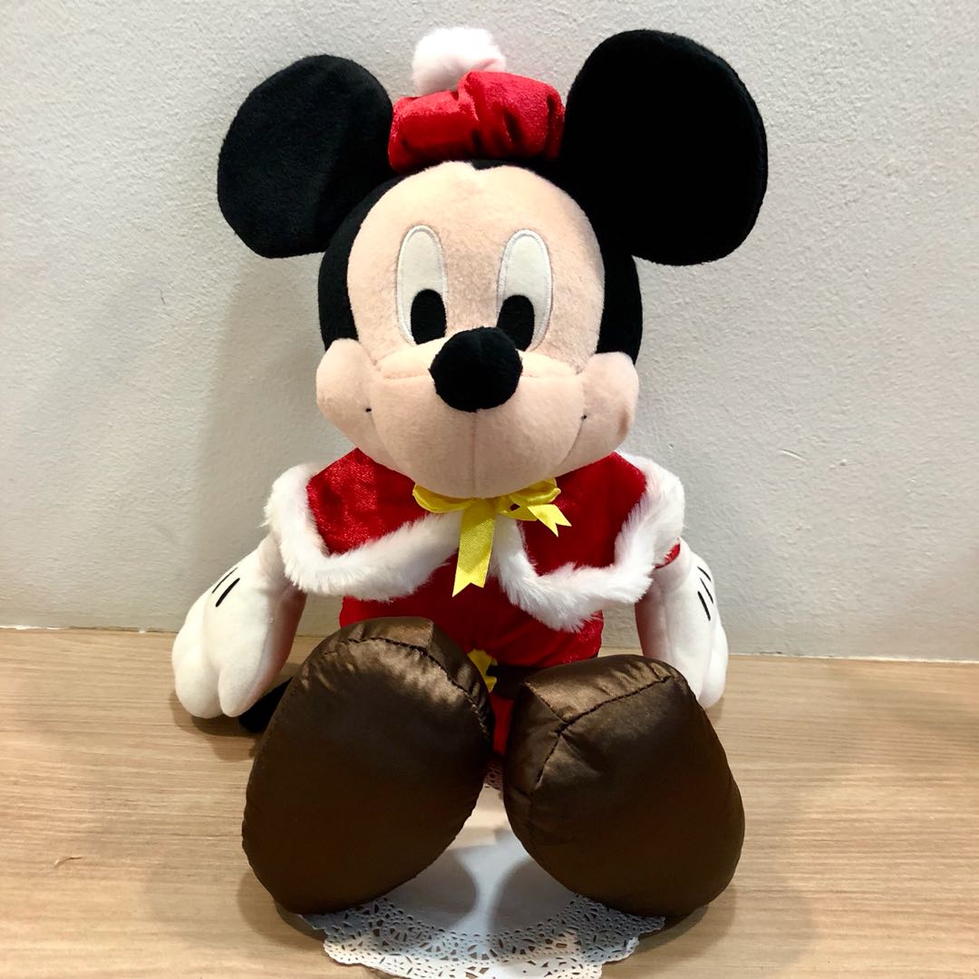 santa mickey mouse plush