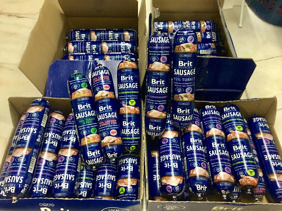 Brit sausage hotsell dog food