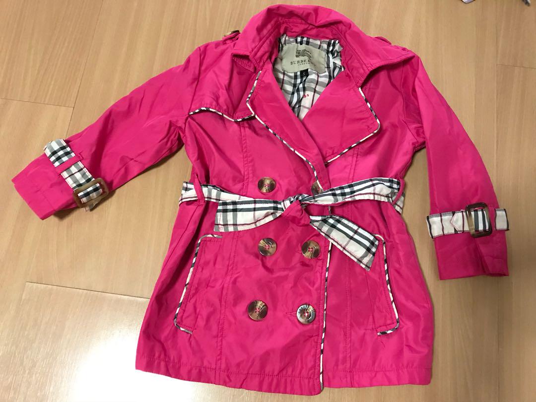 Burberry pink trench clearance