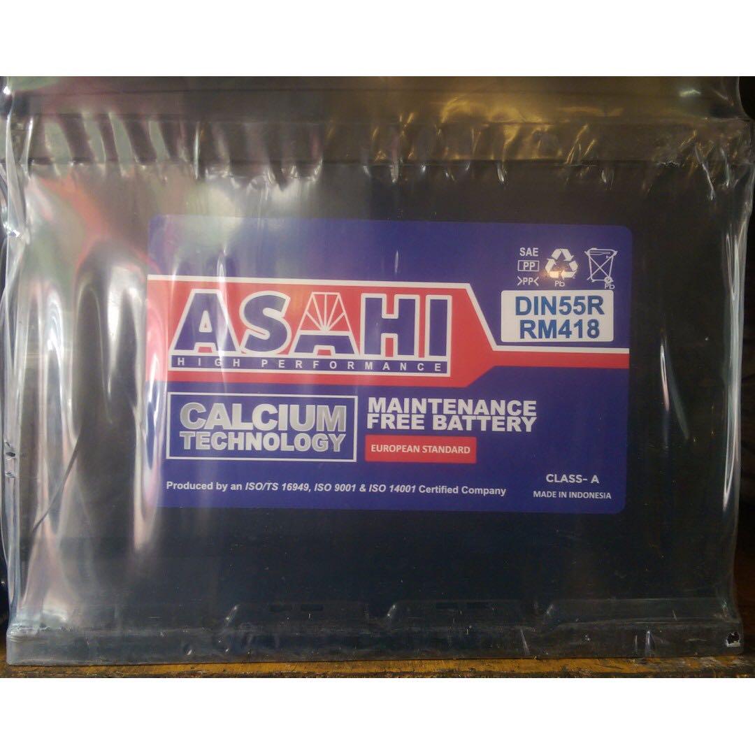 Car Battery Asahi Din55r Mf Auto Accessories On Carousell