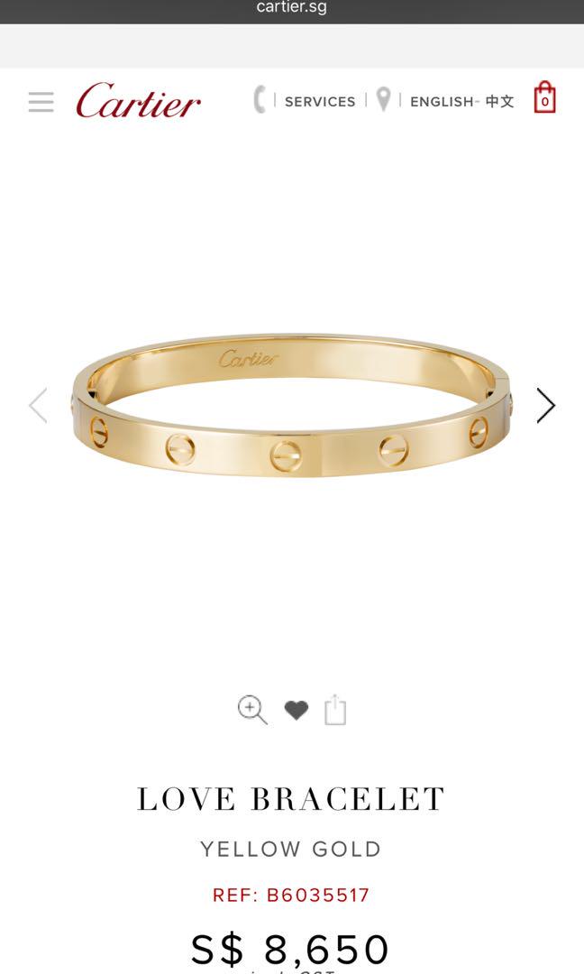 cartier singapore bracelet