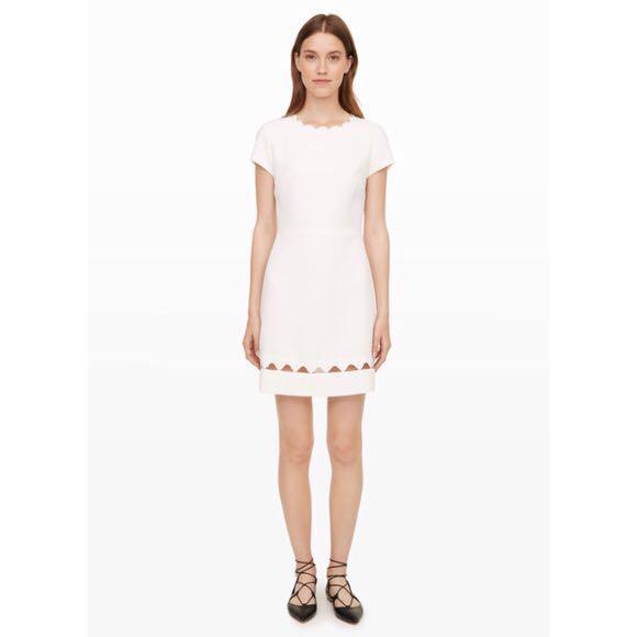 Club Monaco Milancey White Peekaboo Dress Size 2 Women s