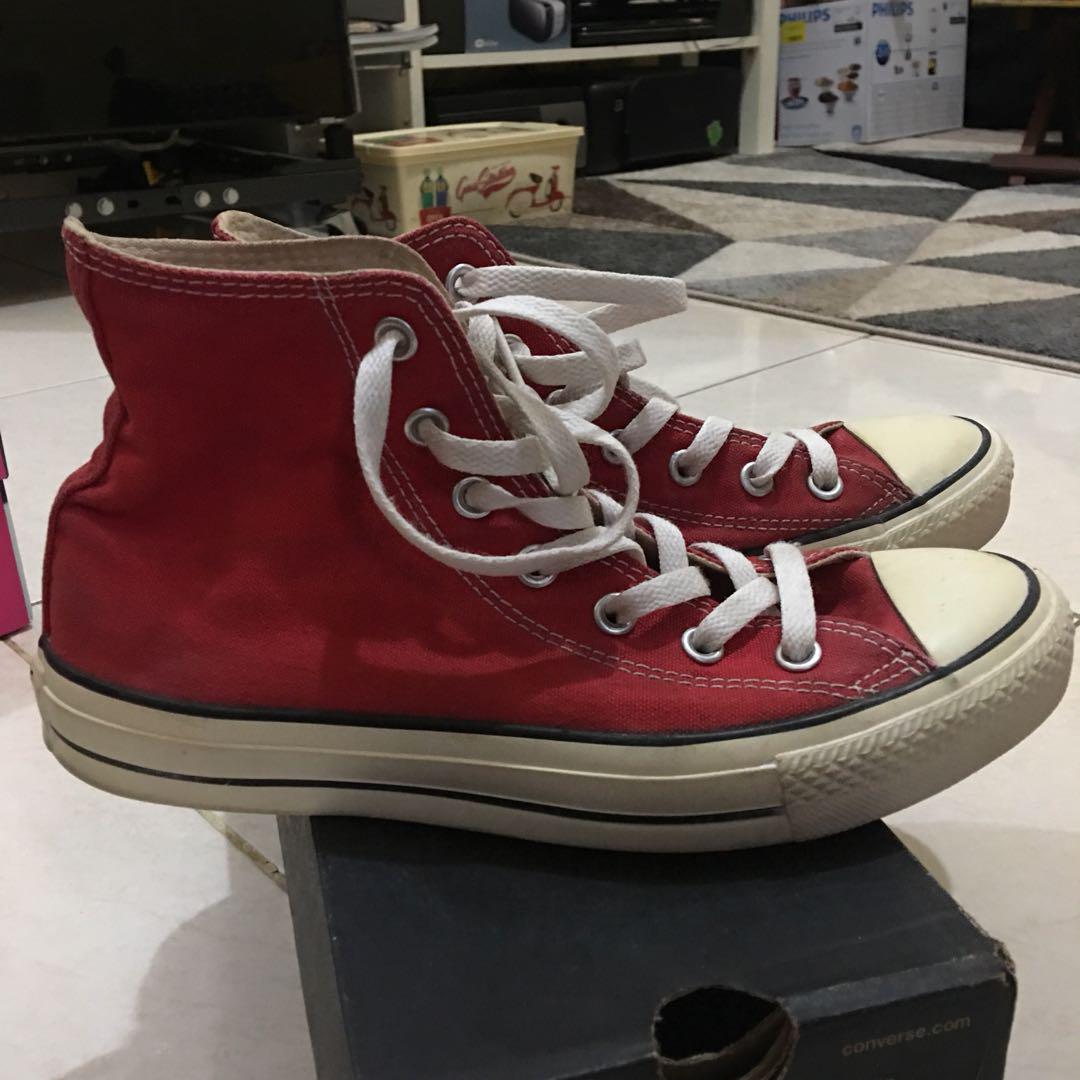 puma canvas shoes red