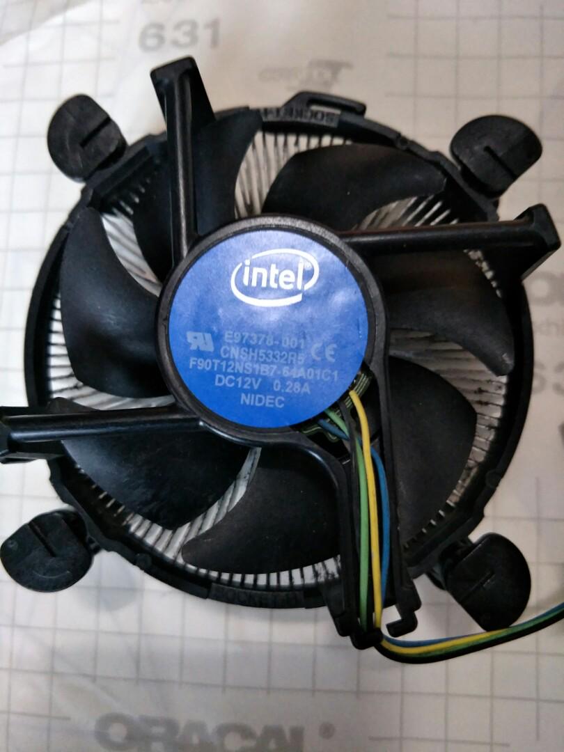 CPU Fan original intel heatsink copper, Electronics, Computer Parts