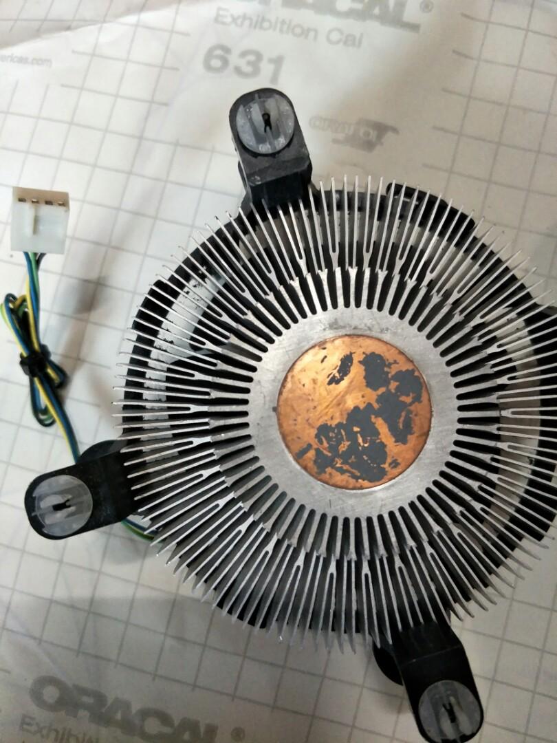 CPU Fan original intel heatsink copper, Electronics, Computer Parts