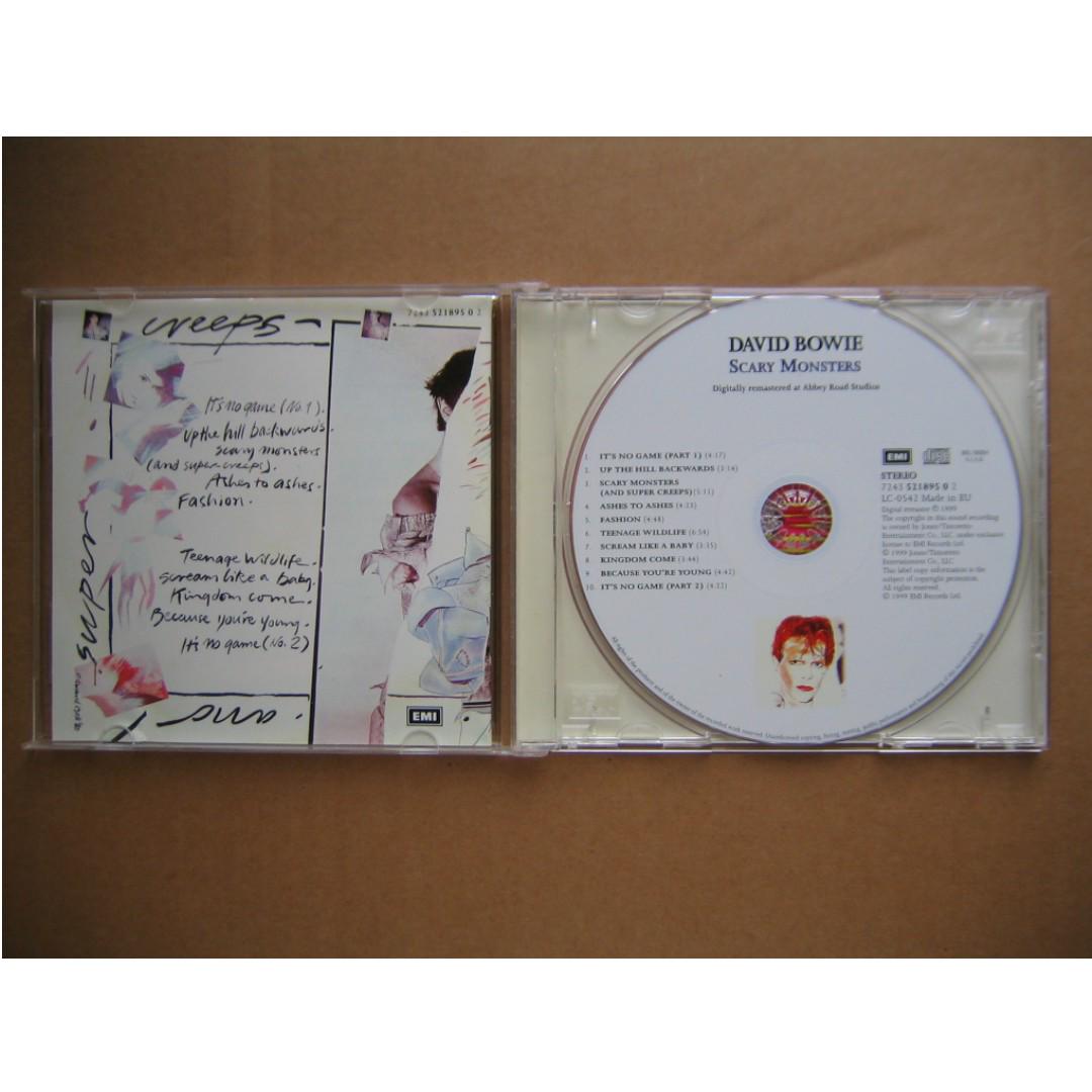 David Bowie - Scary Monsters CD (24 Bit Digitally Remastered At Abbey ...