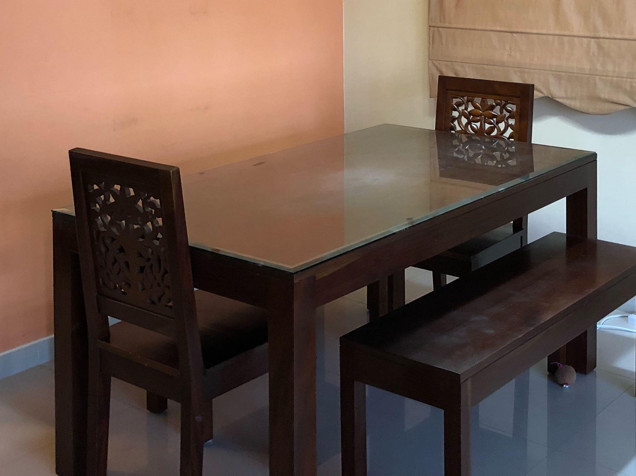 Dining Table Wood Carving Chairs Bench Furniture Tables Wood Carving Chairs Bench Furniture