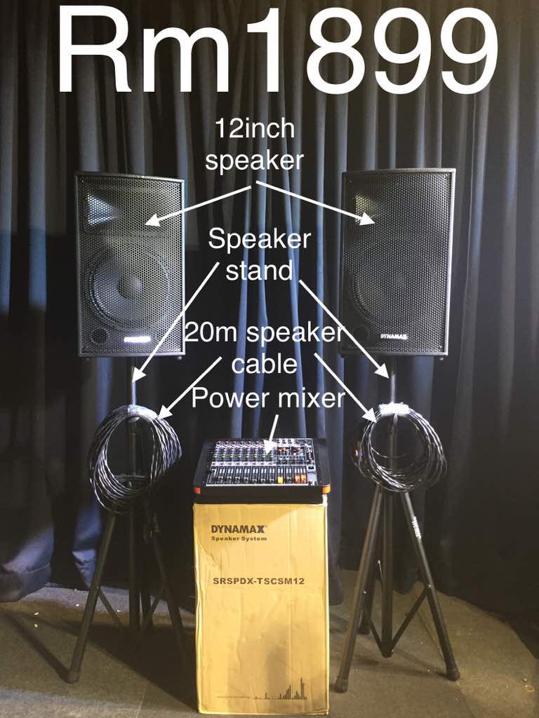 Dynamax & Ezitech Pa System, Hobbies & Toys, Music & Media, Music ...