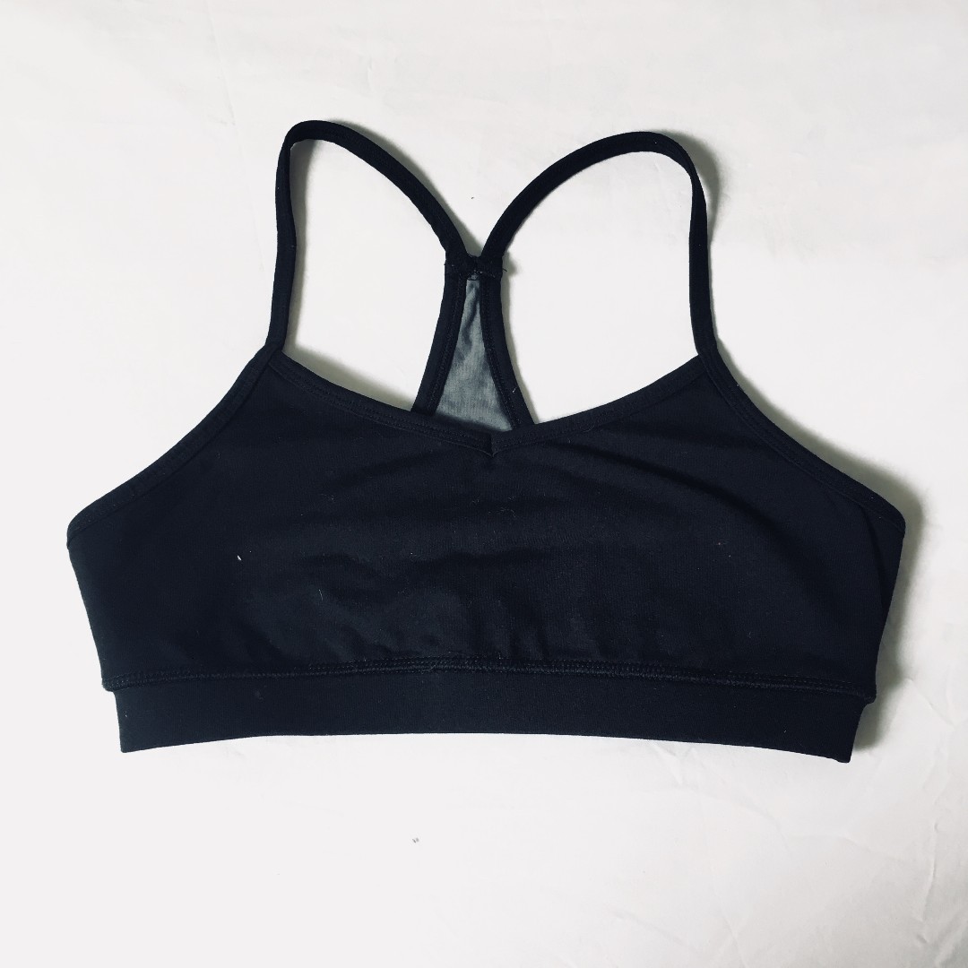 forever 21 black sports bra