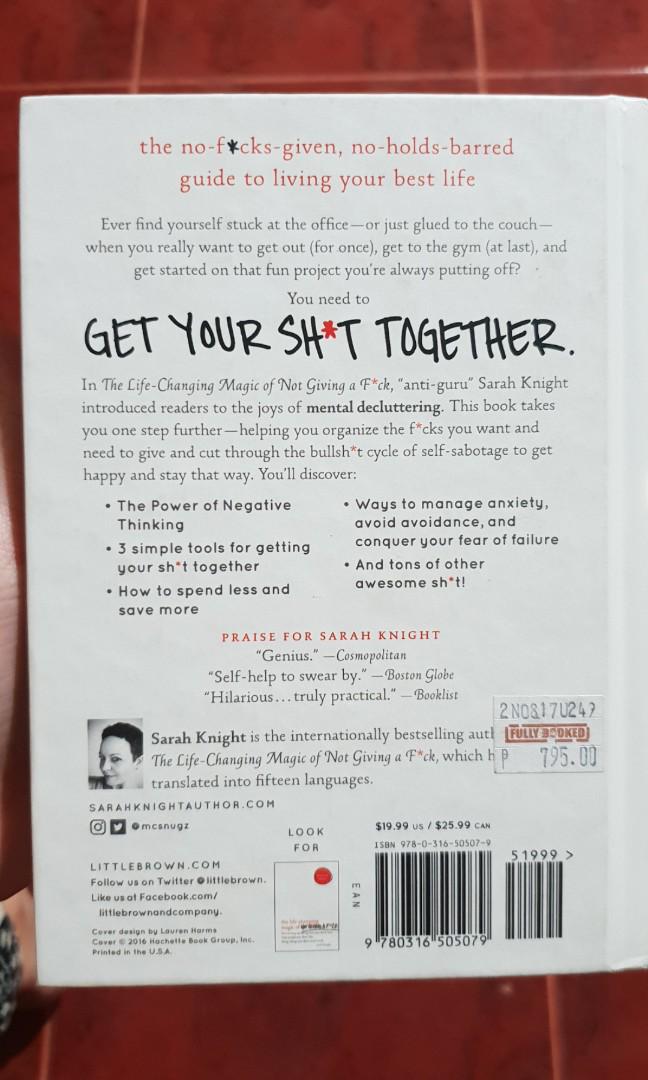 Get your shit together by sarah knight, Hobbies &amp; Toys, Books ...