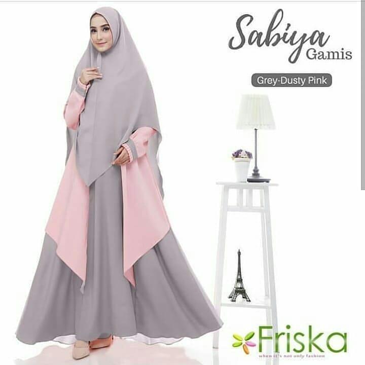 Ikn 0418 Dress Gamis Wanita Busana Muslim Sabiya Plus Kerudung Olshop Fashion Olshop Muslim Di Carousell
