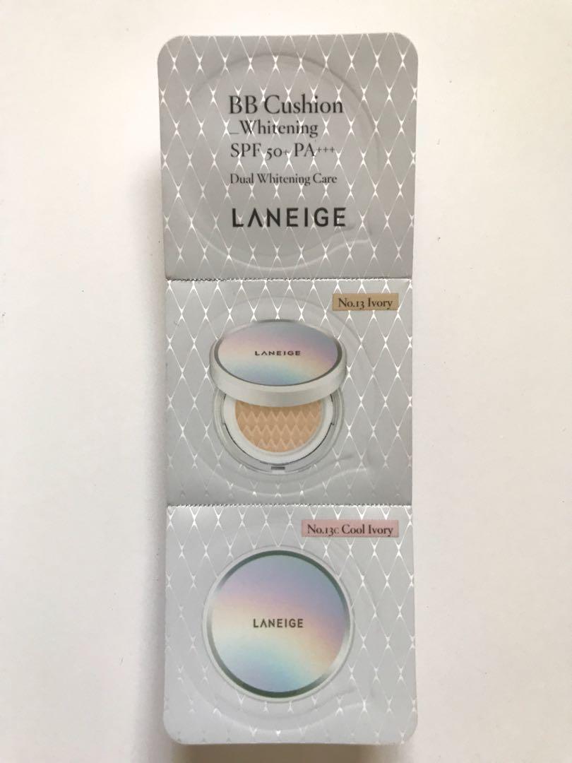 Laneige Cushion Foundation Samples Health Beauty Makeup On Carousell