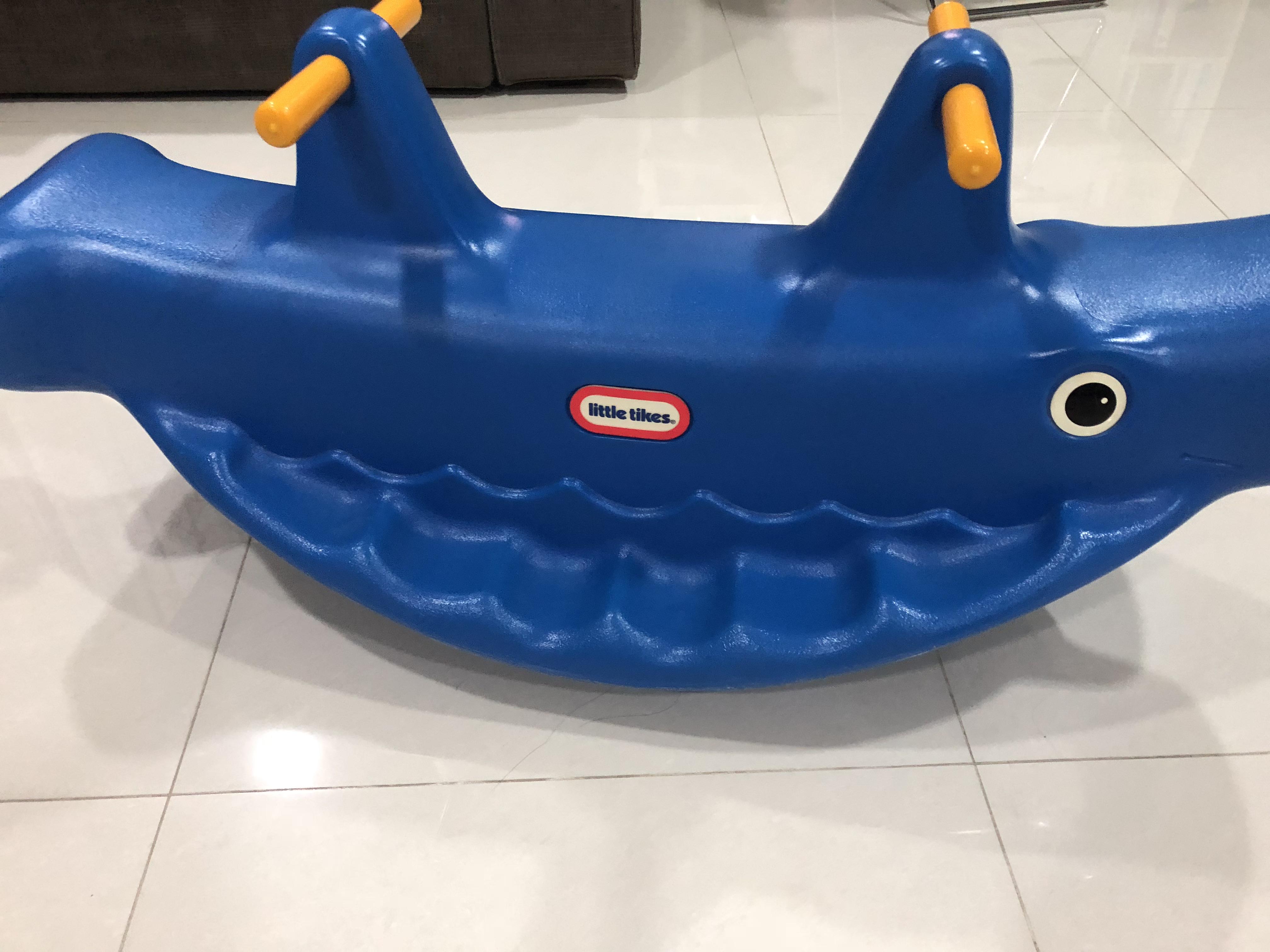 Little Tikes Whale Teeter Totter Blue, Babies & Kids, Infant Playtime