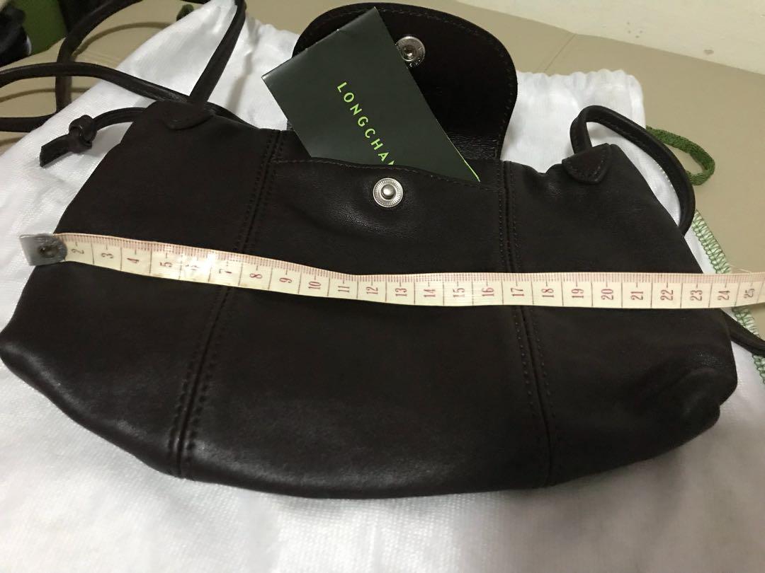 Longchamp Le Pliage Cuir Small Crossbody Bag, Women's Fashion, Bags