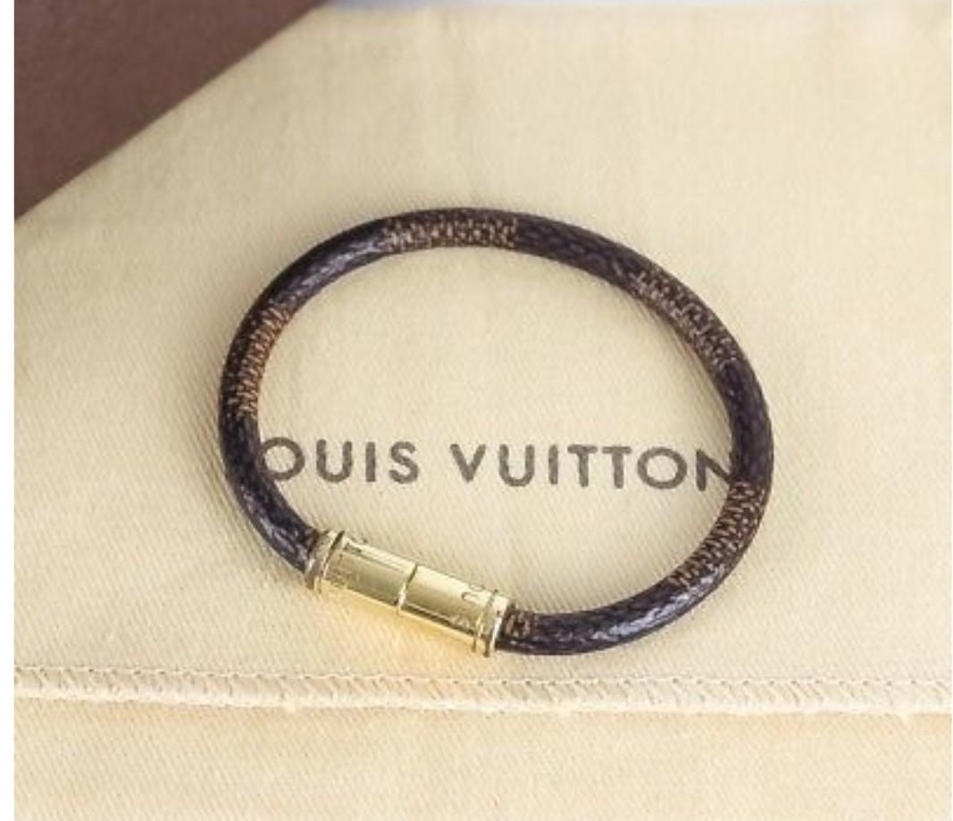 Louis Vuitton Keep It Bracelet. Damier Ebene M6608F