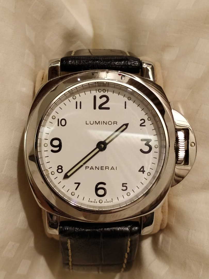 Luminor Panerai PAM 114 White Dial Luxury Watches on Carousell