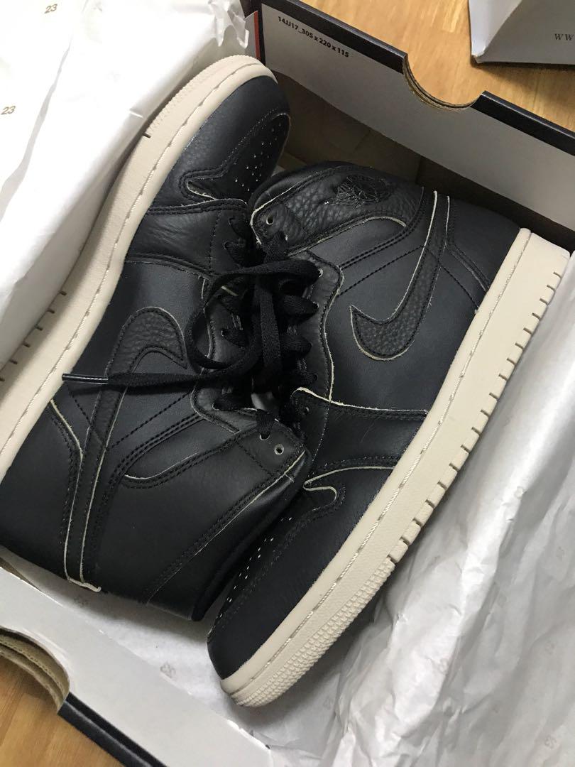 Air jordan 1 retro high premium black & desert sand sale