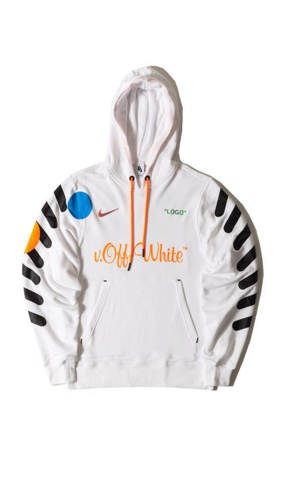 Off White X Nike Hoodie Men S Fashion Clothes Tops On Carousell