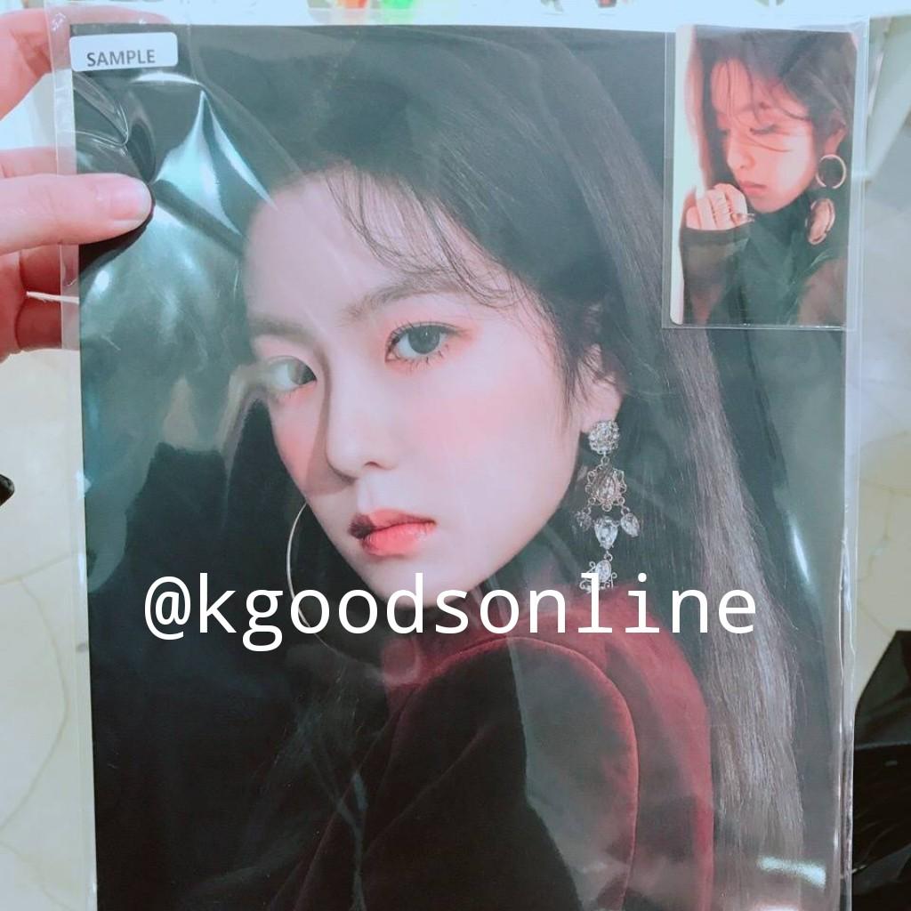 OFFICIAL IRENE RED VELVET BAD BOY A4 PAPER FOLDER + PHOTOCARD SET, Hobbies & Toys, Memorabilia