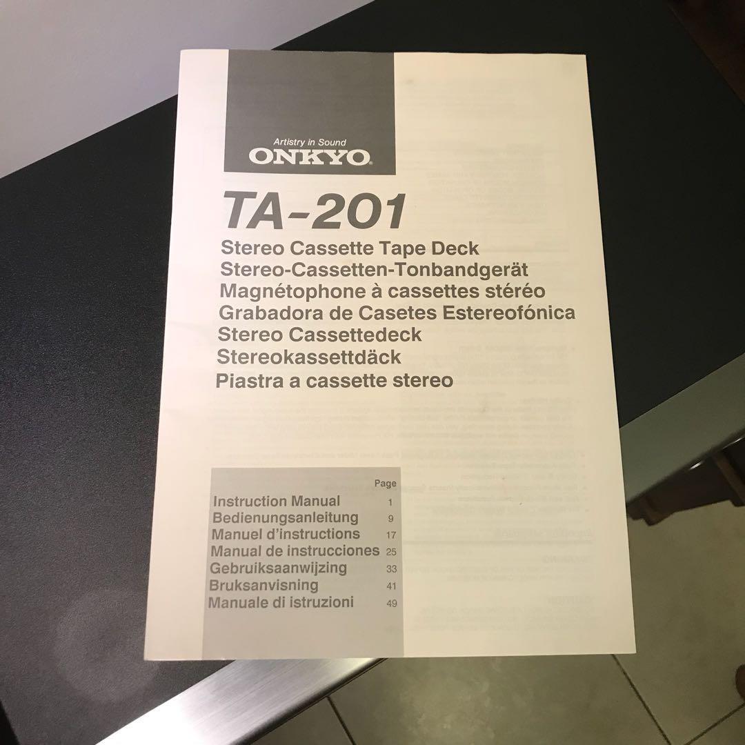 Onkyo Stereo Cassette Tape Deck R1 TA201, Audio, Portable Music Players on Carousell