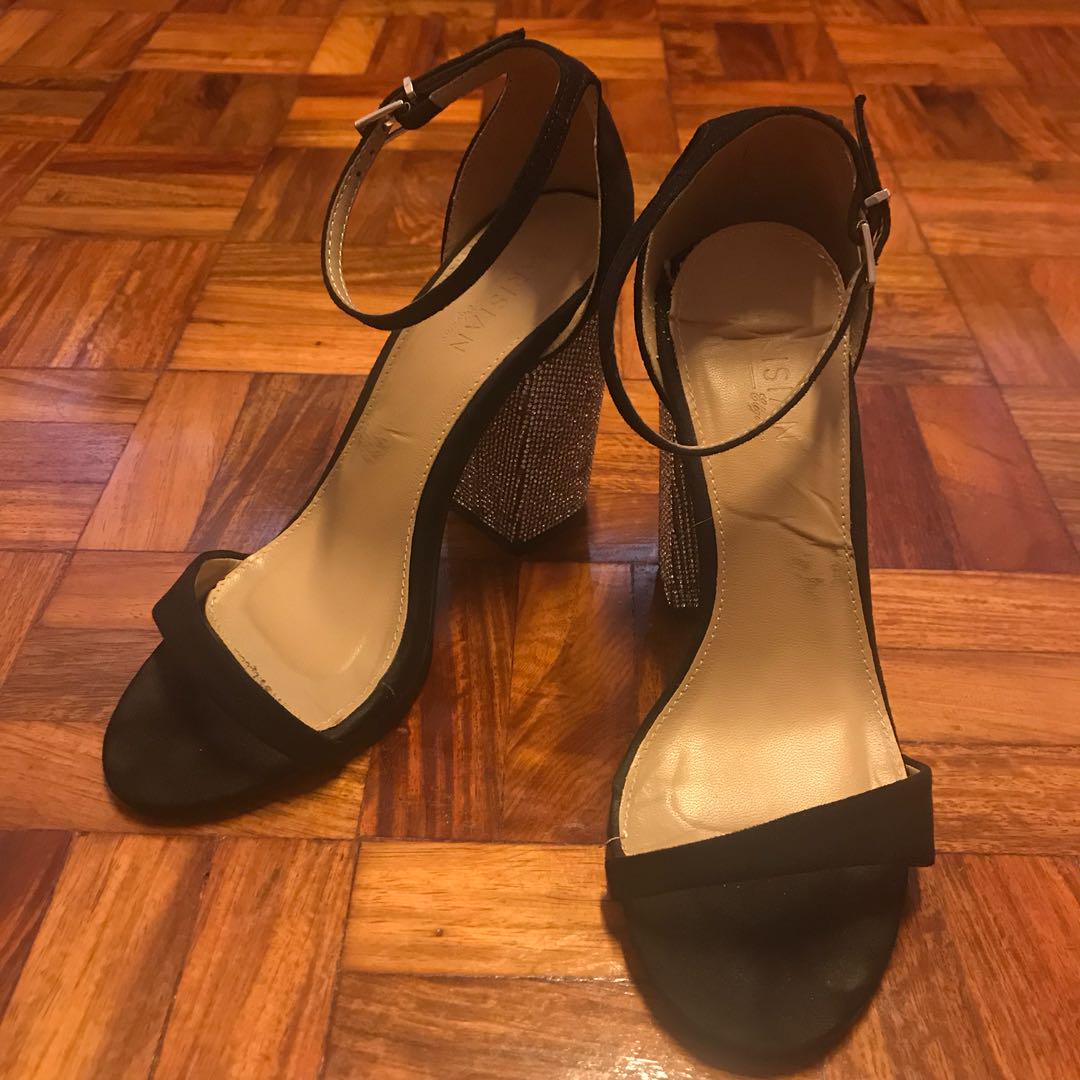 parisian black shoes heels price