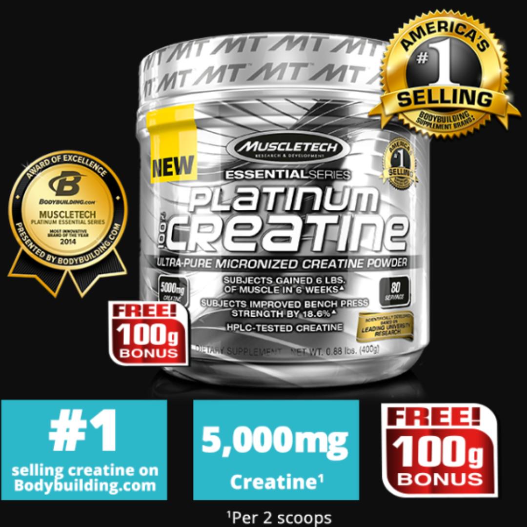 SALE】MuscleTech®100% Creatine 5,000MG , Micronized Ultra ...
