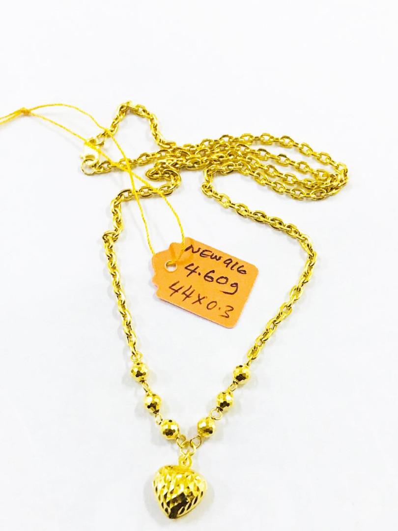 Rantai Leher Sauh Kapal Choker 4 60gram Women S Fashion Jewellery On Carousell