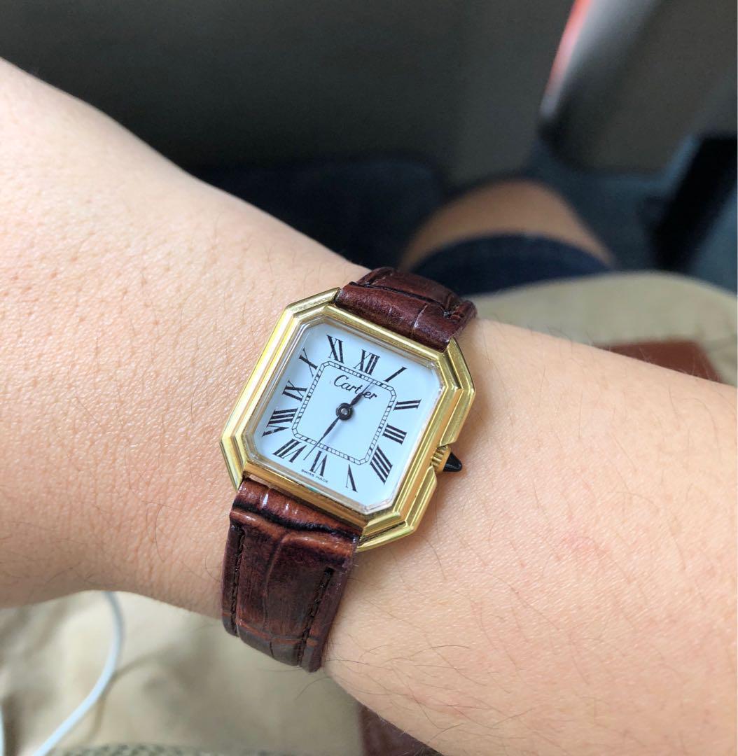 vintage 18k cartier watch